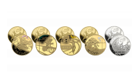 5 officielle medaljer